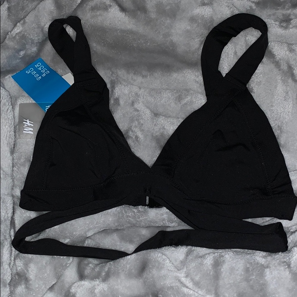 H&M black bikini top